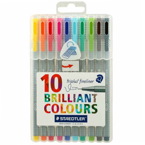 روان نویس 10 رنگ استدلر مدل Triplus Brilliant Colors، Staedtler Triplus Briliant Colors 10 Color Rollerball Pen