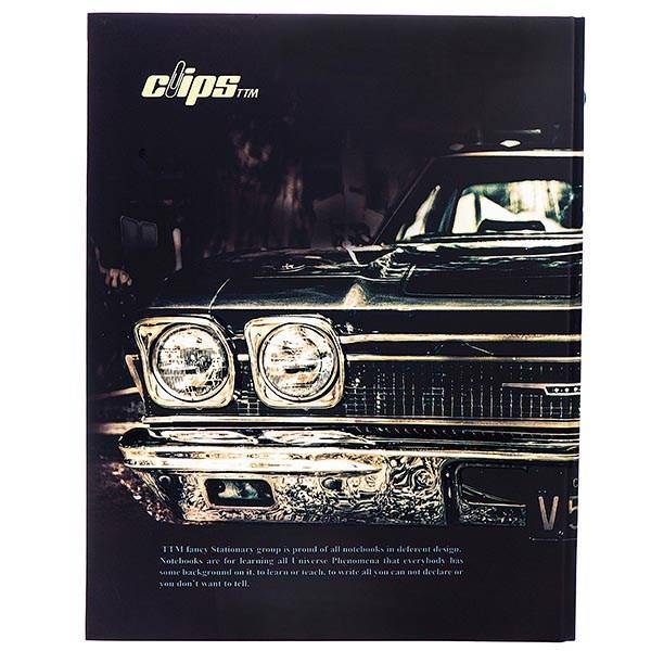 دفتر کلاسوری کلیپس طرح شورلت 100 برگ، Clips Chevrolet Girl Design 100 Sheets Ring Binder Notebook