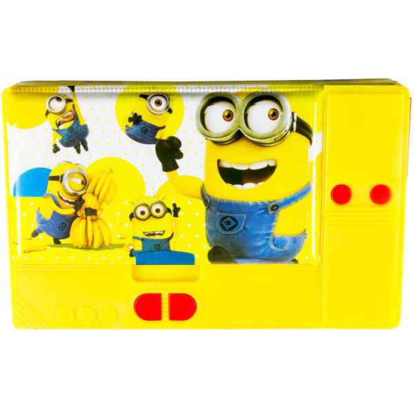 جا مدادی دکمه دار طرح مینیون ها 05، Minions Button 05 Pencil Case