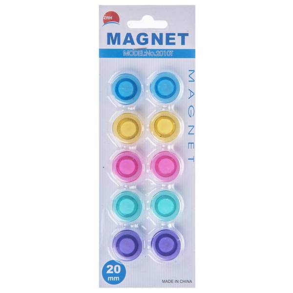 گیره آهنربایی فوسکا مدل 2010T بسته 10 عددی، Foska 2010T Magnets Pack of 10