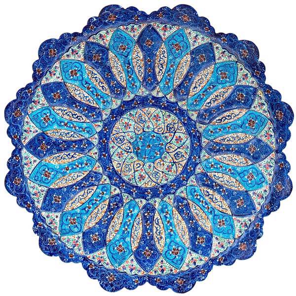 بشقاب میناکاری رستا طرح 251-15-102 قطر 25 سانتی متر