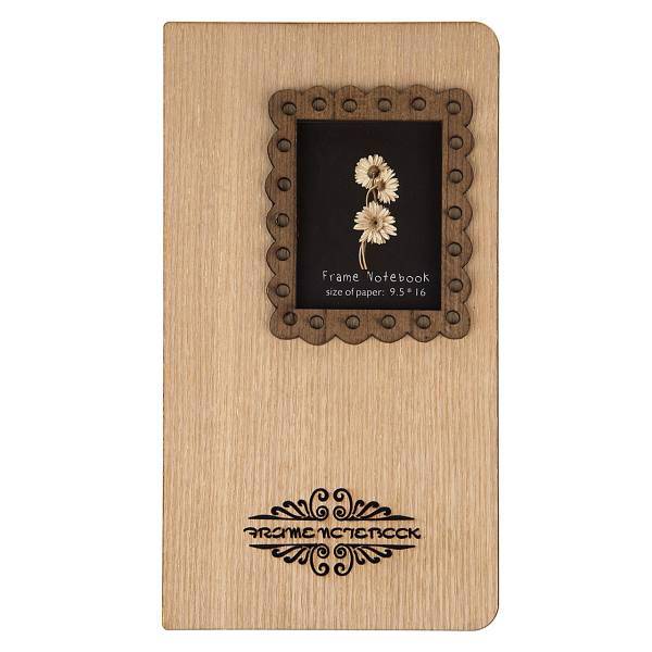 دفتر یادداشت مدل Frame طرح گل 1 سایز 10 × 18 سانتی متر، Frame Flower Design 1 Notebook Size 18 in 10cm