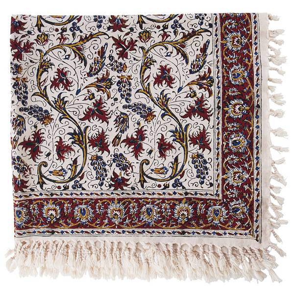 سفره قلمکار اثر زابلیان طرح 4 سایز 80 × 80 سانتی متر