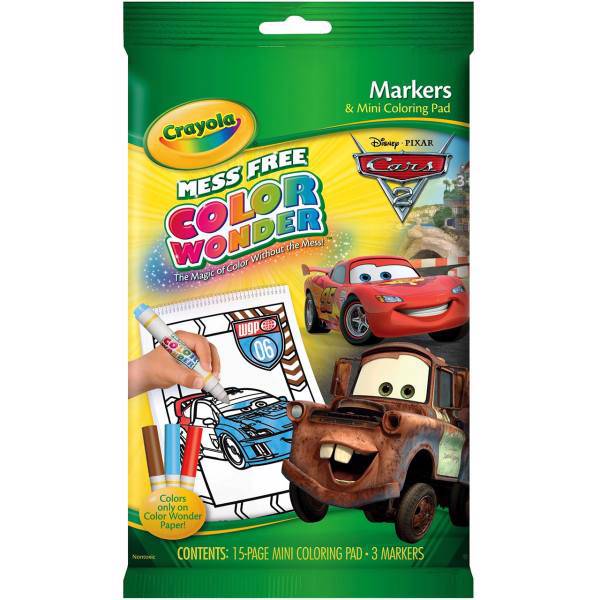 بسته رنگ آمیزی کرایولا سری Color Wonder مدل Cars، Crayola Color Wonder Cars Painting Pack