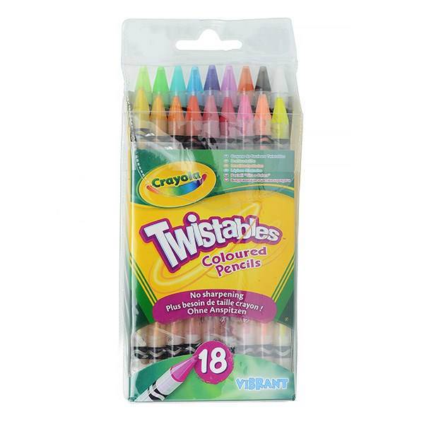 مداد شمعی 18 رنگ کرایولا مدل Twistables کد 7418، Crayola Twistables Crayons 7418