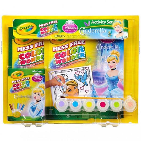 بسته رنگ آمیزی کرایولا مدل Cinderella کد 2240، Crayola Cinderella Stationery Bundle 2240