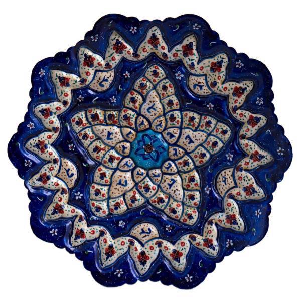 بشقاب میناکاری رستا طرح 194-15-102 قطر 16 سانتی متر