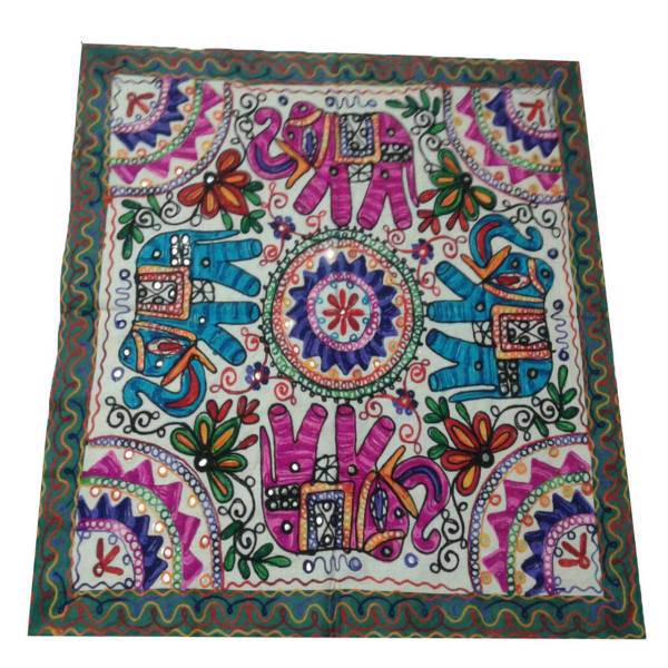 رومیزی سوزن دوزی مدل خامه دوزی کد C-104، Needlework Table Cloth C-104