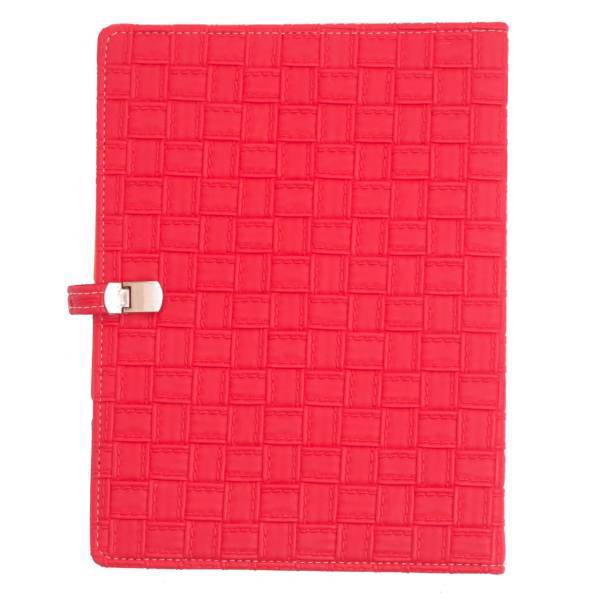 دفتر کلاسوری دوکادفتر طرح چرم مدل 2017-607، DokaDaftar Leather 607-2017 Binder Notebook