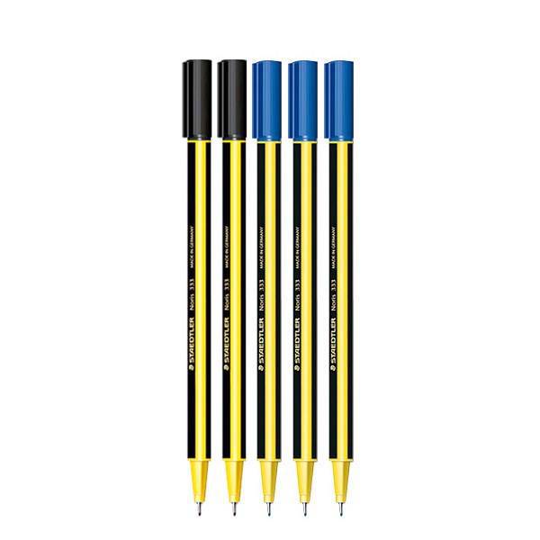 روان نویس استدلر مدل Noris 333 - بسته 5 عددی، Staedtler Noris 333 Rollerball Pen - Pack of 5