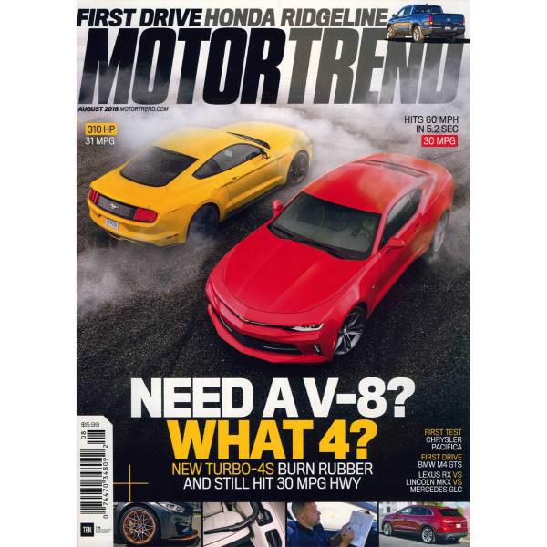 مجله موتور ترند - آگوست 2016، Motor Trend Magazine - August 2016