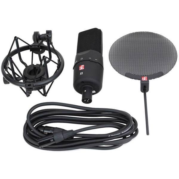 میکروفون کاندنسر استودیویی اس ای الکترونیکس مدل X1 Vocal Pack، Se Electronic X1 Vocal Pack Studio Condenser Microphone