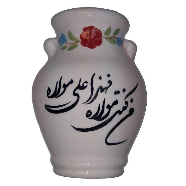 گلدان دیواری سفالی طرح مذهبی مدل Floral-a