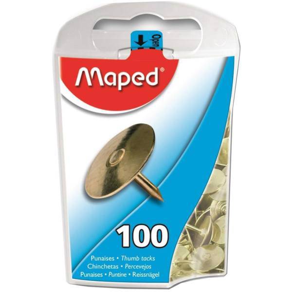 پونز مپد کد 311011 - بسته 100 عددی، Maped Push Pin Code 311011 - Pack Of 100