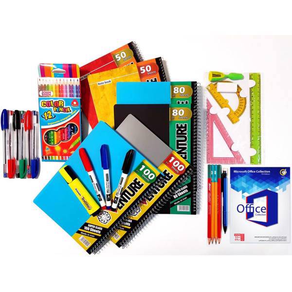 بسته لوازم تحریر 28 عددی ونچر، Venture 28 Pieces Stationery Pack