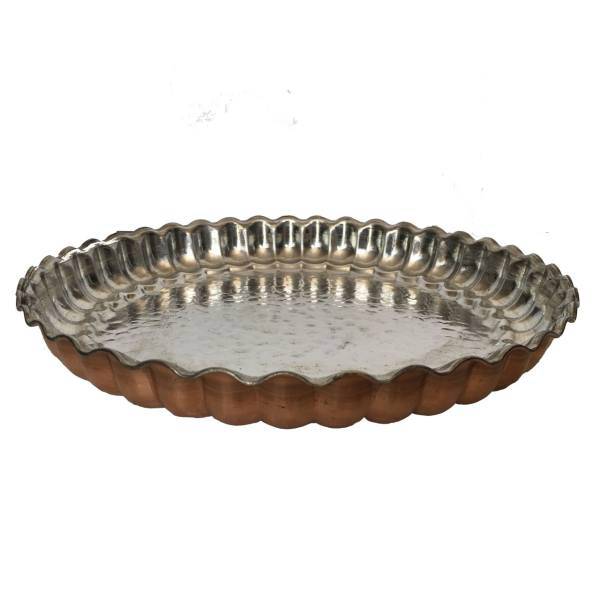 سینی مسی چکشی رستورانی مدل 2156 قطر 30 سانتی متر، Copper tray model 2156