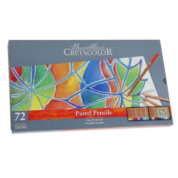 مداد پاستل 72 رنگ کرتاکالر مدل 47072، Cretacolor 47072 72 Colored Pastel Pencils