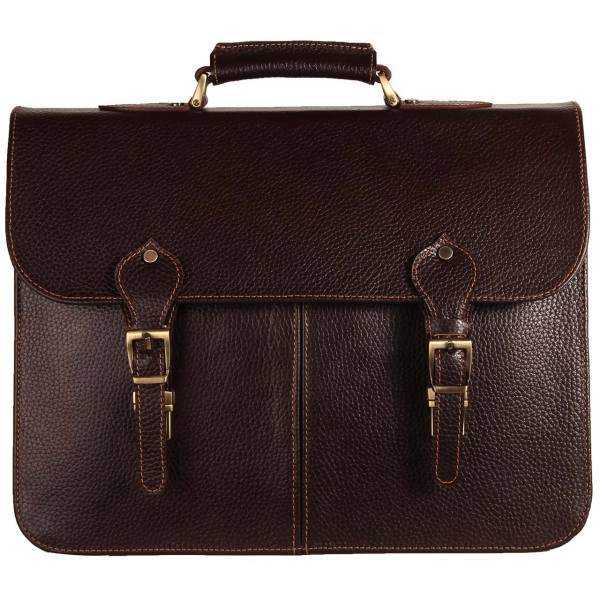 کیف اداری چرم طبیعی شهر چرم مدل 3-111002، Leather City 111002-3 Leather Briefcase Bag