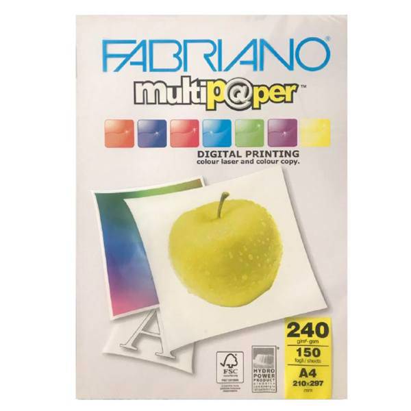 کاغذ فابریانو مدل G240 سایز A4 بسته 150 عددی، Fabriano G240 A4 paper Pack Of 150