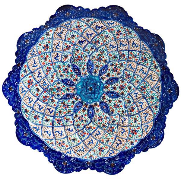 بشقاب میناکاری رستا طرح 217-15-102 قطر 16 سانتی متر