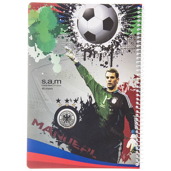 دفتر مشق سم طرح فوتبالی 3، Sam Football 3 Homework Notebook