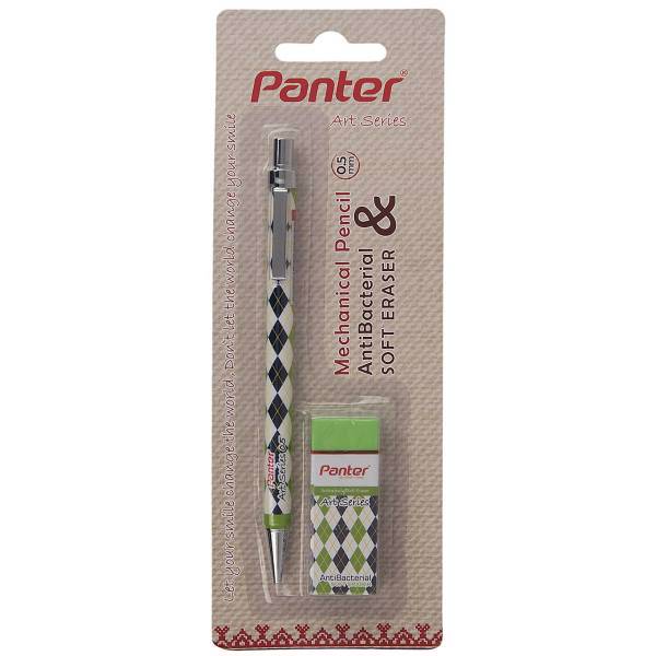 مداد نوکی 0.5 میلی متری پنتر سری Art طرح 1 به همراه پاک کن، Panter Design 1 Art Series 0.5mm Mechanical Pencil with Eraser