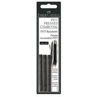 زغال فشرده Faber Castell مدل بسیار نرم - بسته 3 عددی Faber Castell Pitt Pressed CharCoal - Extra Soft - 3 PCs