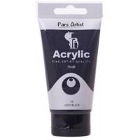 رنگ اکریلیک پارس آرتیست کد 24 Ivory Black Pars Artist Acrylic Code 24 Ivory Black