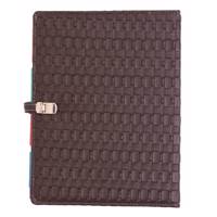 دفتر کلاسوری دوکادفتر طرح چرم مدل 2011-607 DokaDaftar Leather 607-2011 Binder Notebook