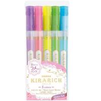 ماژیک علامت گذار 5 رنگ زبرا مدل Kirarich Zebra Kirarich 5 Color Highlighter