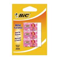 پاک کن بیک مینی پلاست آفیس بسته 3 عددی Bic Mini Plaste-Office Eraser Pack Of 3