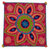 کاور کوسن سوزن دوزی مدل ابریشمی کد415 Silky Needlework Cushion Cover 415