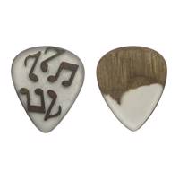 پیک چوبی اپکسی رزین و گردو ترکیبی5 گیتار چوپیک بسته 2 عددی Chopick Walnut and Epoxy Resin Mix 5 Guitar Wooden Picks Pack Of 2