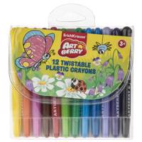 مداد شمعی 12 رنگ اریک کراوزه مدل Twistable Plastic ErichKrause Twistable Plastic 12 Color Crayon