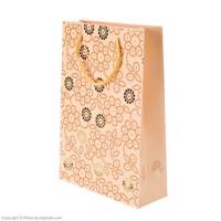 پاکت هدیه عمودی جیحون مدل For You طرح گل های طلایی Jeihoon For You Golden Flowers Design Vertical Gift Box