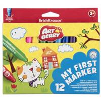 ماژیک رنگ آمیزی 12 رنگ اریک کراوزه My First Marker ErichKrause My First Marker 12 Color Marker