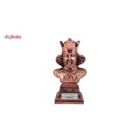 سردیس مس اندود شاپور اول گالری آسیمن مدل 02-02 ارتفاع 21 سانتیمتر - Asimen gallery Shahpoor statue 02-02