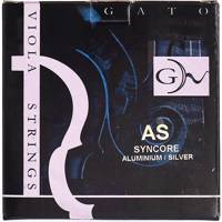 سیم ویولا گتو مدل AS Syncore Aluminium/Silver Gato AS Steel Core Chrome Viola Strings