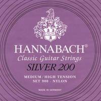 سیم گیتار کلاسیک هانا باخ مدل Set 900 Silver 200 MHT HannaBach Set 900 Silver 200 MHT Nylon Classical Guitar Strings