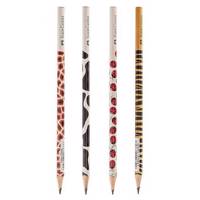 مداد مشکی Faber-Castel طرح حیوانات - بسته 4 عددی Faber-Castell Animals Design Black Pencil - Pack of 4