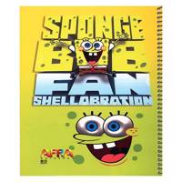 دفتر سیمی افرا 80 برگ طرح باب اسفنجی 1 Afra Sponge Bob1 80 Sheets Coiled Notebook