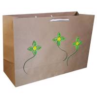 پاکت هدیه افقی طرح گل ملیله MRK4 - Horizontal Gift Bag Malile MRK4