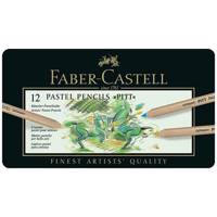 پاستل مدادی 12 رنگ فابر-کاستل مدل پیت پاستل کد 112112 Faber-Castell Finest Artist Pitts Pastel 12 Colors Pencils