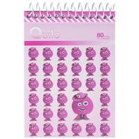 دفتر یادداشت کوییلو طرح هیولای صورتی بانمک 80 برگ Quilo Cute Pink Monster Notebook 80 Sheets