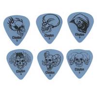 پیک گیتار الکتریک کلایتون مدل هوی Domonic Skulls بسته‌ دوازده عددی - Clayton Domonic Skulls Heavy Guitar Picks 12 Pack