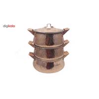 سرویس تیانچه 6 پارچه (ست 3تیکه) قابلمه مسی زنجان - Zanjan Copper Tianche 6Pcs