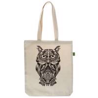 ساک خرید مانیز طرح جغد جدی Maniz Serious Owl Design Shopping Bag