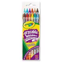مداد رنگی 12 رنگ کرایولا مدل اریزایبل توییست ایبلز Crayola Erasable Twistables 12 Pencils