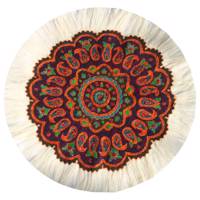 رومیزی پته دوزی کوی دوست مدل ترنج پرکار کد STPW01 Kooyedoost Pate Tablecloth Toranj Diameter 44 cm