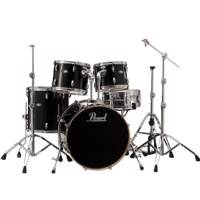 درام ست پرل مدل VBL925 Black Ice همراه با پایه Pearl VBL925 Black Ice Set Drums